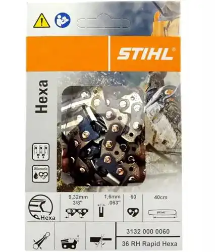 Stihl 31320000060 Sägekette 36 RH Rapid Hexa 3/8 1,6mm