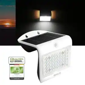 Solar Wandleuchte Ginux für Außen mit Bewegungsmelder