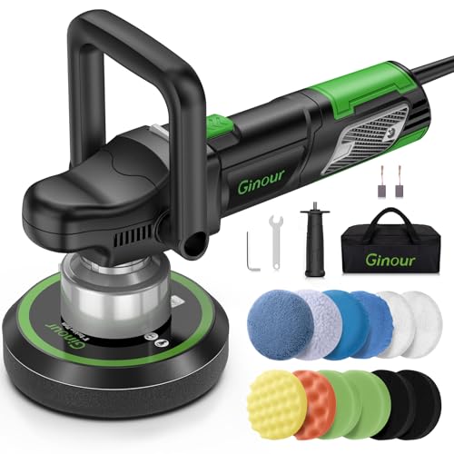 Exzenter-Poliermaschine Ginour 900W mit 6 Geschwindigkeitsstufen
