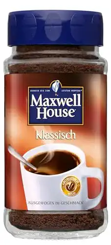 Maxwell House löslicher Kaffee 200 g Instant Kaffee für die schnelle Zubereitung