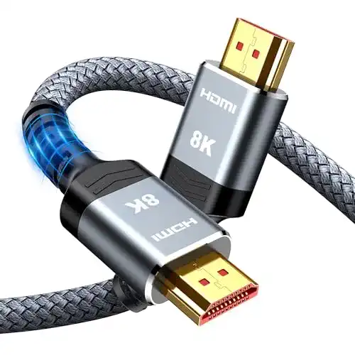 8K HDMI Kabel 1M von Snowkids – HDMI 2.1 Kabel für 8K und 4K