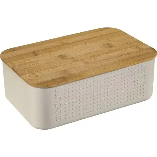 Brotkasten Bodum 11740-913 BISTRO aus Kunststoff und Holz in Weiß