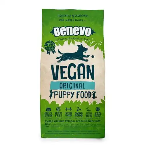 Veganes Hundefutter Benevo für Welpen, 2 kg, Hypoallergen und GVO-frei