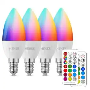 WLAN LED Lampen HEKEE E14 5W (ersetzen 40W) Kerzenform