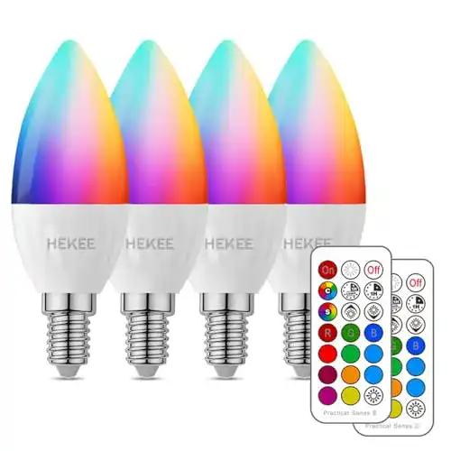WLAN LED Lampen HEKEE E14 5W (ersetzen 40W) Kerzenform