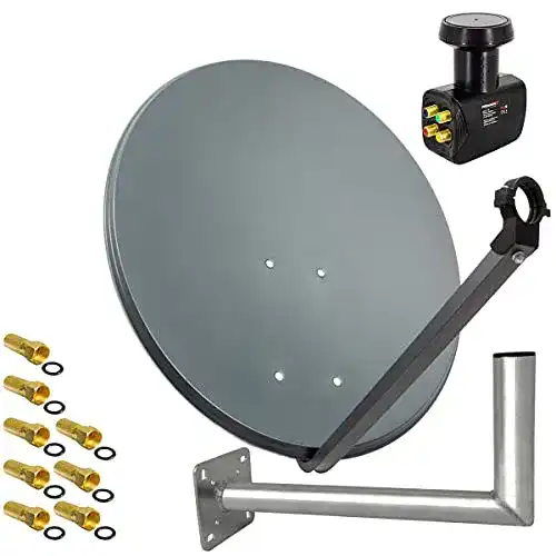 Satellitenschüssel Premium X Satelliten-Komplettanlage 80 cm