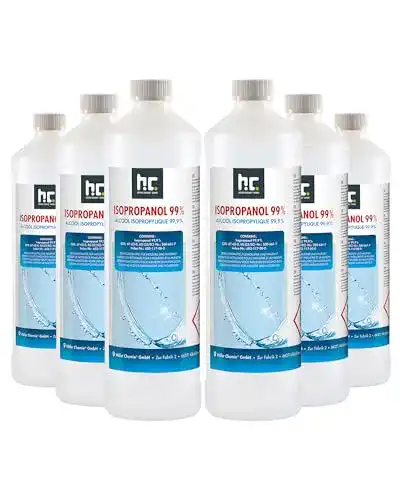 Isopropanol Höfer Chemie 99,9% 6 x 1 L – Ispopropylalkohol für Reinigung