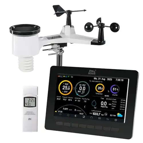 Funkwetterstation DNT WiFi Wetterstation WeatherScreen PRO