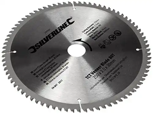 Kreissägeblatt 250×30 Silverline Hartmetall Furniersägeblatt