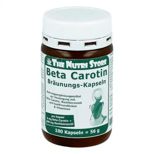 Bräunungskapseln von Hirundo Products mit 8 mg Beta-Carotin (100 Stück)