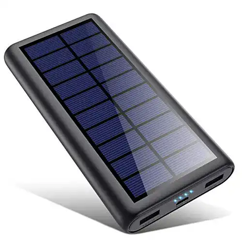 HETP Solar-Powerbank 26800mAh mit zwei USB-Anschlüssen