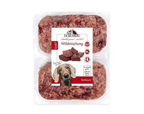 Tackenberg Barf Wildmischung für Hunde, 14 x 500 g