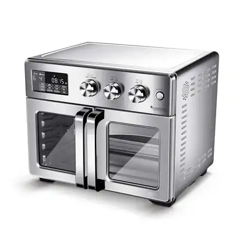 Heißluftofen TurboTronic Mini Backofen 32L mit Zubehör und Drehspieß