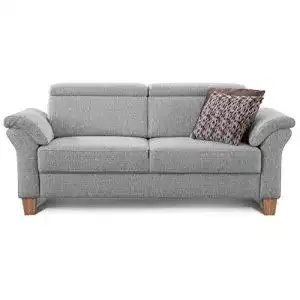 Cavadore 3-Sitzer Sofa Ammerland mit Federkern im Landhausstil