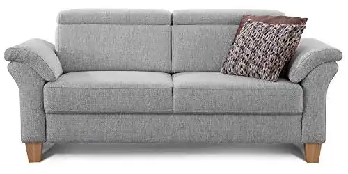 Cavadore 3-Sitzer Sofa Ammerland mit Federkern im Landhausstil