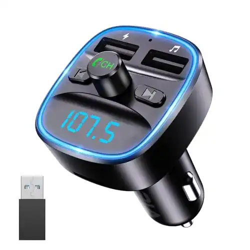 Bluetooth Adapter für Auto – ORIA FM Transmitter mit Bluetooth 5.3
