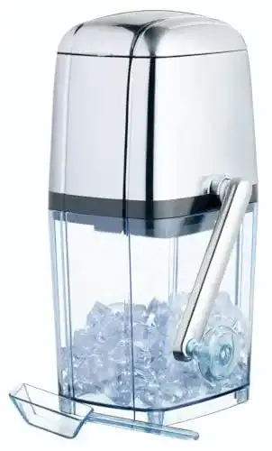 BarCraft Ice Crusher für Cocktails mit Eisschaufel aus Kunststoff und Edelstahl