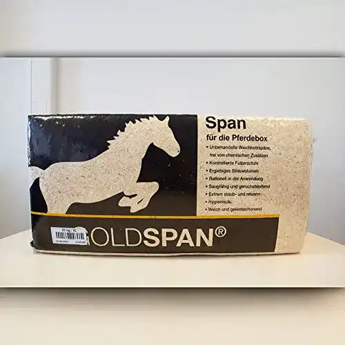 Pferdeeinstreu Goldspan 22 kg – Grobe Sägespäne für Stallhygiene