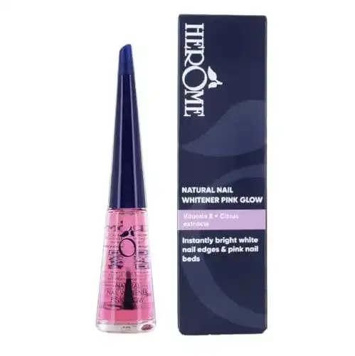 Herome Natural Nagelaufheller Pink Glow – Whitening Nagellack 10ml