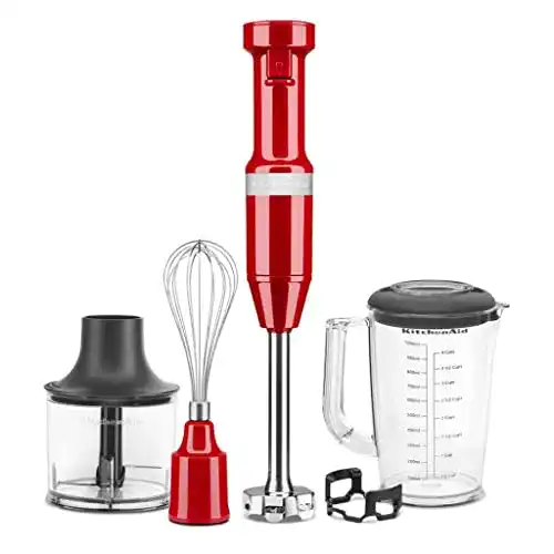 KitchenAid 5KHBV83EER Tauchmixer in Rot vielseitig und leistungsstark