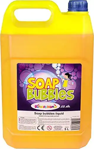 Seifenblasenflüssigkeit Bubbles World 5 Liter für verschiedene Anwendungen