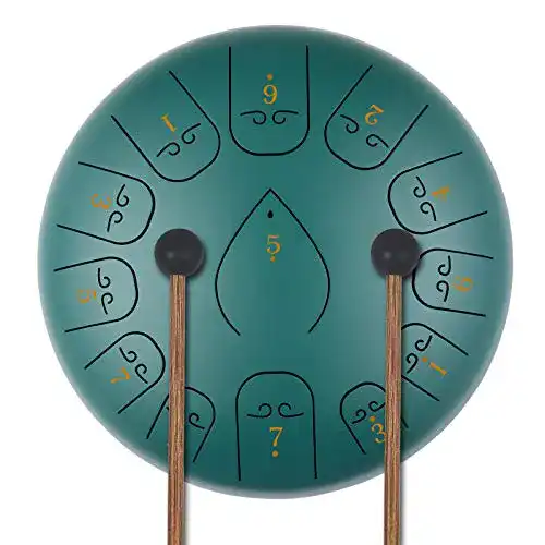 Zungentrommel KUD Steel Tongue Drum 12 Zoll 13 Töne C-Dur