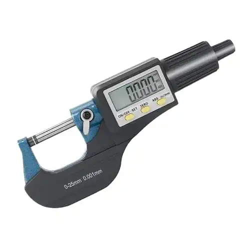 Bügelmessschraube Beslands Mikrometer Digital 0-25 mm mit 0,001 mm Auflösung