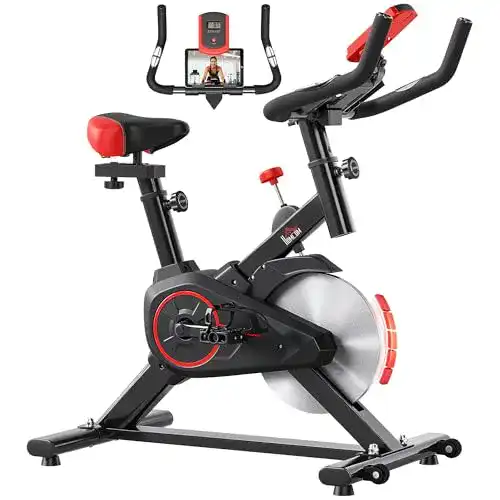 HOMCOM Heimtrainer Fahrrad für Indoor-Training