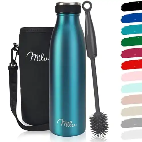 Milu Edelstahl-Thermoskanne in 350ml, 500ml, 750ml und 1L