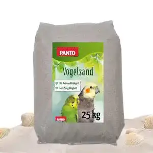 Vogelsand mit Anis und Muschelkalk, 25 kg für Ziervögel