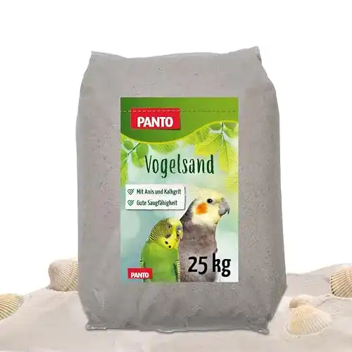 Vogelsand mit Anis und Muschelkalk, 25 kg für Ziervögel