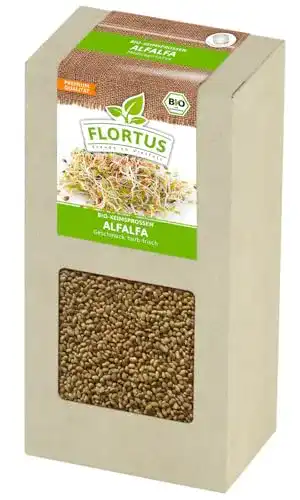 Alfalfasprossen von FLORTUS BIO – 200 g Keimsaat für gesunde Ernährung