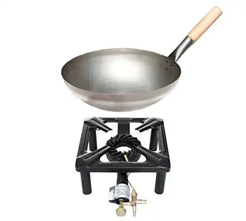 Hockerkocher Paella World mit 8,5 kW Leistung und Abmessungen 30 x 30 x 15 cm