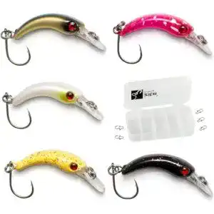 Forellen-Blinker Zite Fishing Wobbler-Set mit Köderbox