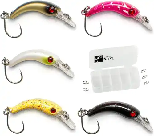 Forellen-Blinker Zite Fishing Wobbler-Set mit Köderbox