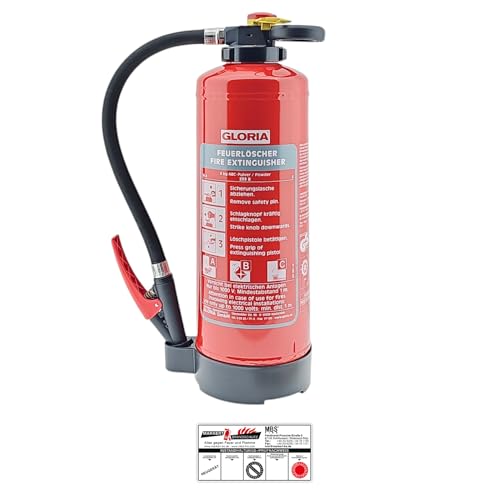 Gloria Feuerlöscher Comblu P6PRO Auflade-Pulver Feuerlöscher ABC