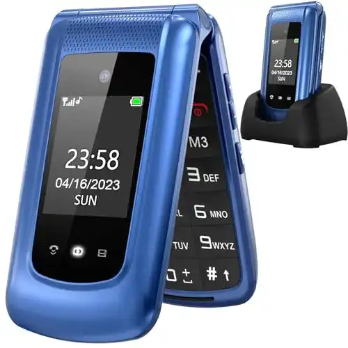 Uleway Seniorenhandy Klapphandy ohne Vertrag und GSM-Funktion