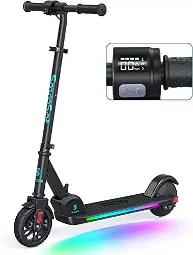 Elektroroller SmooSat E9 Pro mit Regenbogenlicht für Kinder