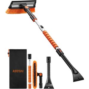 Schneebesen und Eiskratzer für Auto, 119 cm ausziehbar
