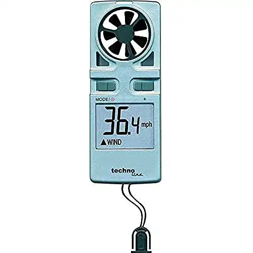 Windmesser Technoline EA 3000 in Grau, kompakt und spritzwassergeschützt