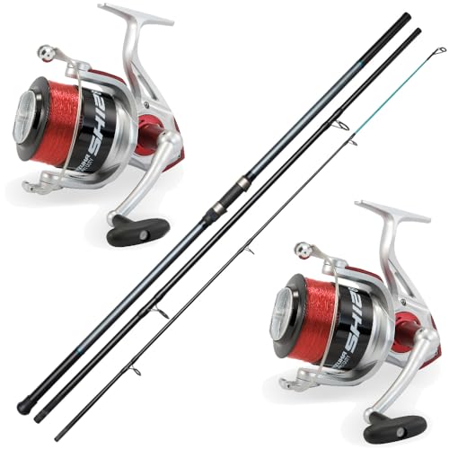 Vf-Angelsport Deluxe Brandungsset mit 2 Ruten und 2 Rollen
