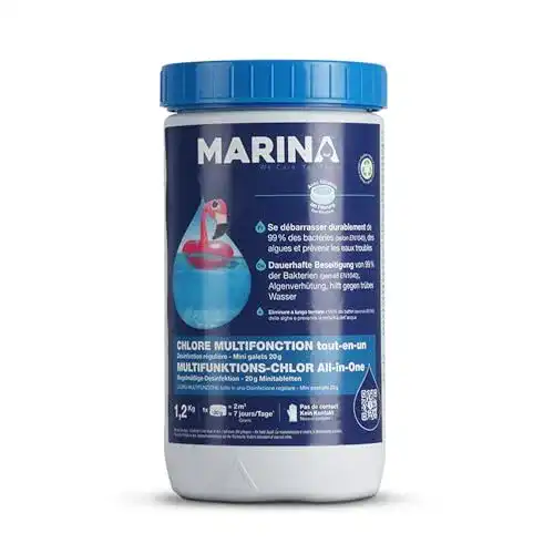 Chlortabletten für Pools – Bestlivings Marina Chlor Multitabs 20g, 60 Stück