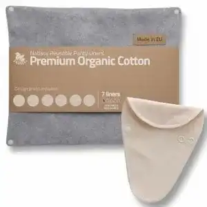 Waschbare Slipeinlagen Tanga aus Bio-Baumwolle, 7er-Pack
