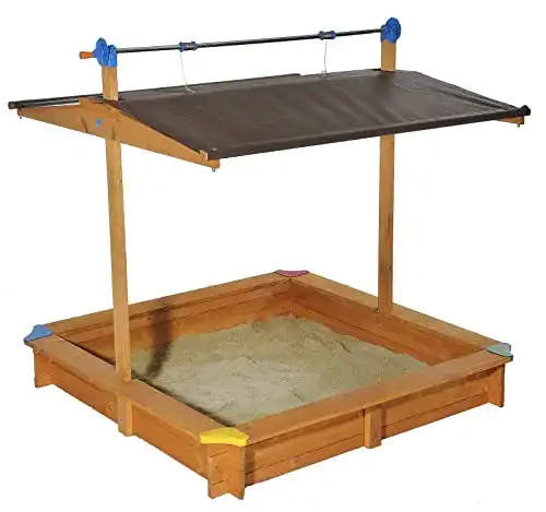 Sandkasten Tierra Garden Gaspo 310016 aus Holz mit Dach