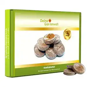 Quelltabletten für den Garten 120 Kokos-Torf Quelltabs