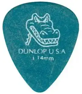 Jim Dunlop Gator Grip Gitarren-Plektren, Dicke 1,14 mm, 6 Stück