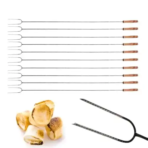 Stockbrot-Stöcke GarPet Grillspieß Lagerfeuer 100 cm 10 Stück