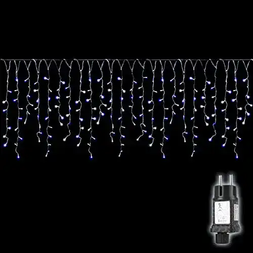 Lichterkette Eisregen 5m LED für Außen und Innen von Salcar
