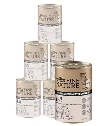 Dehner Fine Nature Katzenfutter mit hohem Fleischanteil für Kitten
