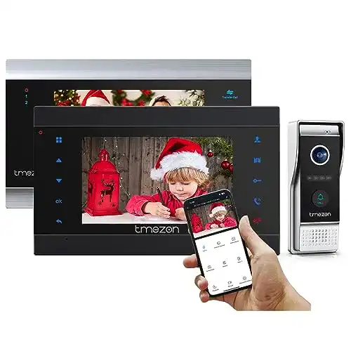 TMEZON WLAN Video Türsprechanlage mit 7 Zoll Monitor